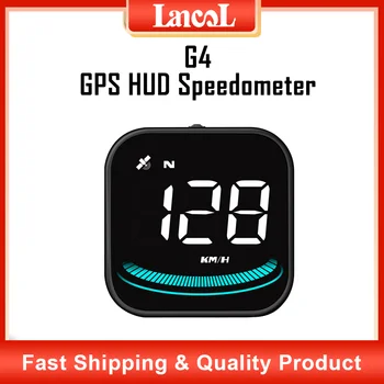 G4 Auto HUD Head Up Display GPS Auto Projektor Rýchlomer S Kompasom Bezpečnostný Alarm Auto Elektronického Príslušenstva