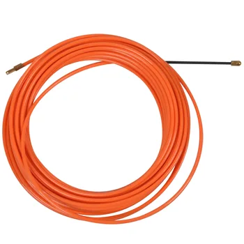 4 mm 15 m Orange Príručka pre Zariadenie Nylon Elektrický Kábel Push Sťahováky Potrubia Had Rodder Ryby Pásky, Drôtu