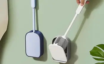 Nástenné Wc Kefa Efektívne Magnetické Sacie Wc Kefa s Dlhou Rukoväťou Toilet Bowl Cleaner Kefa na Kúpeľňa Wc