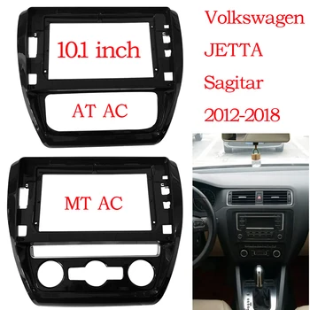 10 PALCOVÝ Android Audio Panel Pre Volkswagen VW Jetta Sagitar 2012-2018 lanovka Auto ABS Rádio Tabuli GPS Stereo 2 Din Rám