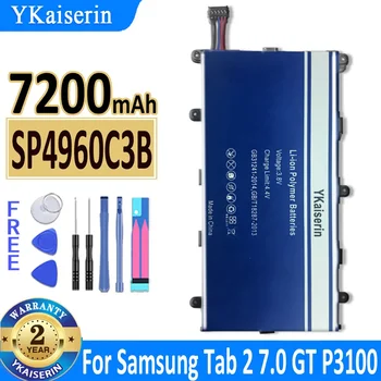Tablet SP4960C3B Batérie 7200mAh Pre Samsung Galaxy Tab 2 7.0 Plus GT-P3100 P3100 P3110 P6200 + Nástroje