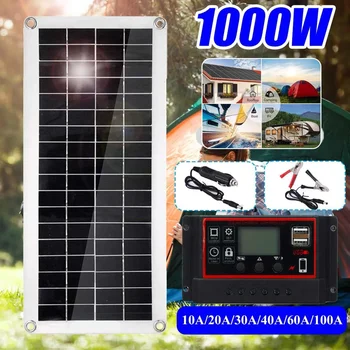 Solárny Panel Regulátora pre Telefón, RV Auto, MP3 PAD Nabíjačky, Vonkajší Batérie Dodanie, 1000W, 12V, 10A-100A