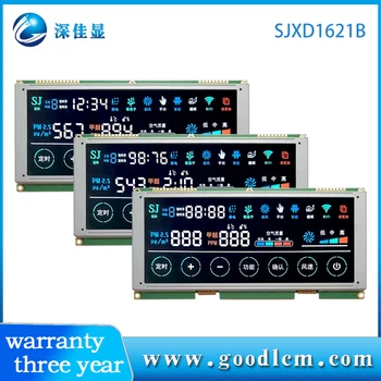 vlastný segment, 1621 LCD Displej Lacné ceny BTN Negatívne 5v segmentové displeje lcd 7 monochromatické segmente lcd displej