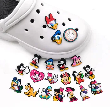 Disney Mickey Mouse Radu Obuvi Pracky Minnie Kreslený Obrázok Donald Duck Daisy Goofy Pluto Roztomilý Croc Charms Príslušenstvo Dieťa Darček