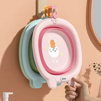 Praktické Králik Baby Veci Cartoon Prenosné Detské Skladacie Umývadlo Dieťa Dojčíte Dodávky Deti Vaňou Domácnosti Skladacie Povodí