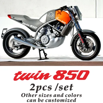 NOVÝ Motocykel palivovej nádrže nálepky kolesa MOTO prilba nepremokavé, reflexné logo pre yamaha twin850 moto nálepky twin850
