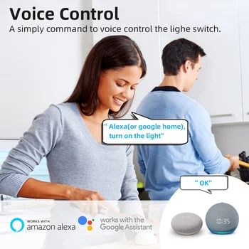 Inteligentný Štýlový Výkon Pohodlný Univerzálny Hlas-riadený Smart Switch, Wifi, Domácej Automatizácie Rezanie-hrana Funkcie Spoľahlivé