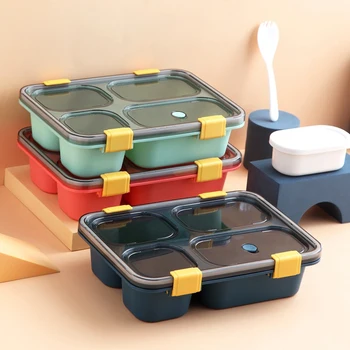 Lunchbox S Priestoru Prenosné Bento Box Pre Dospelých, Deti Mikrovlnnej Rúre Deti Školy Šalát Boxy Potravín Kontajner
