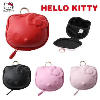 Anime Hello Kitty Mini Móda Mince Peňaženky Cartoon Tlačidlo Headsetu Mince Skladovanie Vrecko Na Zips, Háčiky Roztomilý Silikónové Paketové Dievča Kabelka