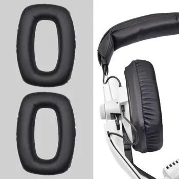 1 Spárovať Headset Pad Ochranné Faux Kožené Herné Výmenné Puzdro pre Slúchadlá Beyerdynamic DT100 D1T02 DT108 DT109
