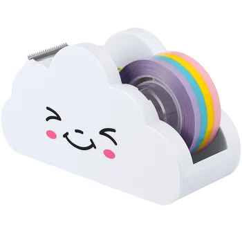 Pásky Dávkovač Washipaper Rainbow Roll Držiteľ Roztomilý Ploche Cloud Stôl Office Rezanie Maskovanie Cartoon Adhesivemachine Dodávky
