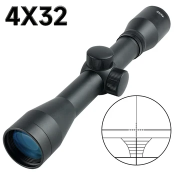 4x32 Optické Rozsah Taktické Reflex Kovové Nastaviteľné Riflescope Presnosť Streľba Poľovníckych Príslušenstvo Collimator 11 mm/20 mm Železničnej