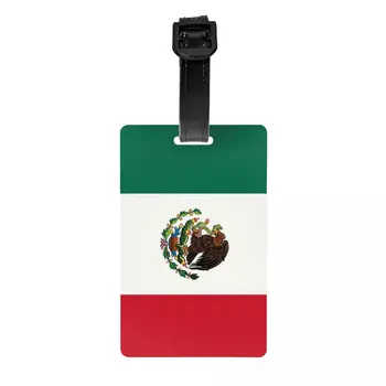 Mexiko Vlajka Batožiny Značka pre Cestovanie Kufor ochrany Osobných údajov Kryt ID, Label