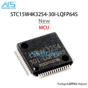 Nové STC15W4K32S4-30I-LQFP64S LQFP-64 Flash Pamäť 32KB RAM 4KB Microcontroller MCU Čipu IC