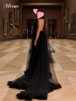 Zrkadlo Šaty Elegantné Vintage Sexy Čierne Prehrabať Backless Prispôsobené Formálne Príležitosti Prom Šaty Večerné Party Šaty