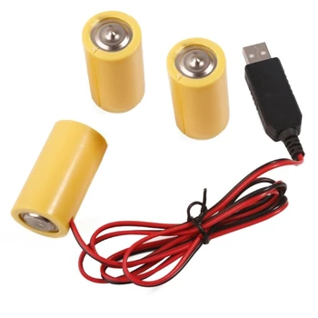 USB 4,5 V LR14 C Batérie Eliminovať Kábel Kábel Batérie Napájanie Drôt 40GE