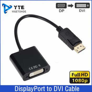 DisplayPort na DVI kábel Kábel Adaptéra Display Port DP-DVI Converter HD 1080p pomer Mužov a Žien Pre PC, Notebook, HDTV Monitor, Projektor