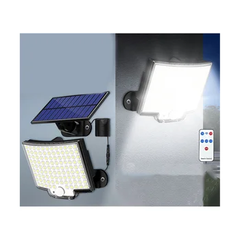 Slnečné Svetlo Vonkajšie, 106LED Solárny Snímač Pohybu Povodňových Osvetlenie s Diaľkovým, LED Solárne Nástenné Osvetlenie, 2Pack