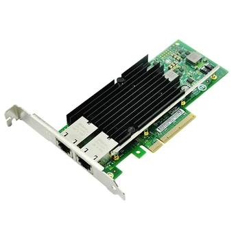 2X Vysoký Výkon NIC X540-T2 S X540 Chipset 10Gbs, RJ45 Dualport PCI-Ex8 Server Desktop Sieťová Karta