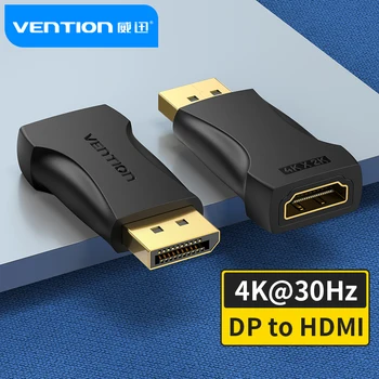 Vencie DP pre Adaptér HDMI 4K30Hz Display Port Male HDMI Žena Prevodník pre PC Notebook, Projektor DisplayPort na HDMI Adaptér