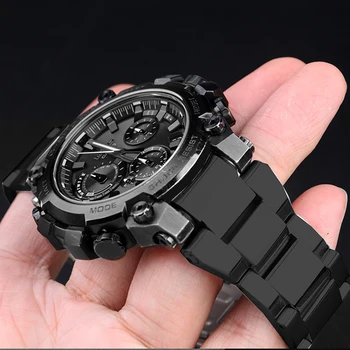 Pevné, Presné Oceľové Rýchle Uvoľnenie Oceľové Hodinky Reťazca Popruh pre Casio G-SHOCK MTG MTG-B3000 MTGB3000 Série Náramok Watchband