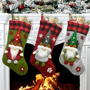 Santa Candy Christmas Tree DIY Vianočná Výzdoba Pre Domáce Kancelárie Ozdoby Deti Candy Bag Vianočné Pančuchy Vianočné Darčekové Tašky