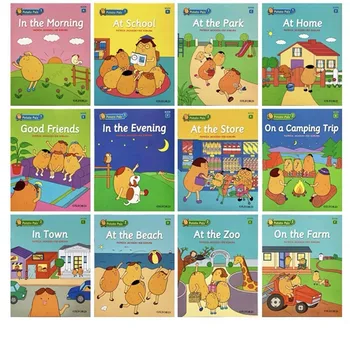 12PCS Oxford Zemiakov Kamaráti Obrázkové Knihy malé Deti anglicky Skoro Učenie Čítanie