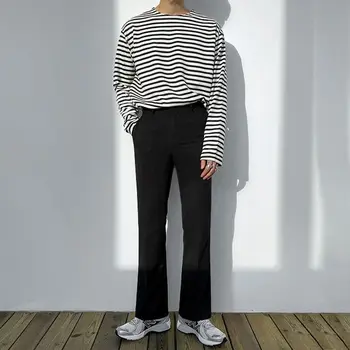 2023 kórejský Štýl, pánske Nohavice Vysoký Pás Business Oblečenie Bežné Streetwear Muž Farbou All-zápas Skinny Nohavice e61 aplikácie