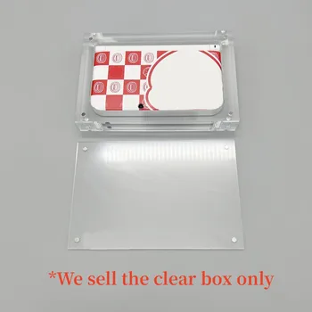 Transparentné Akrylátové Display Box s Magnetickým Kryt pre 3DSXL/3DSLL Konzola Úložný Box Jasné Prípade