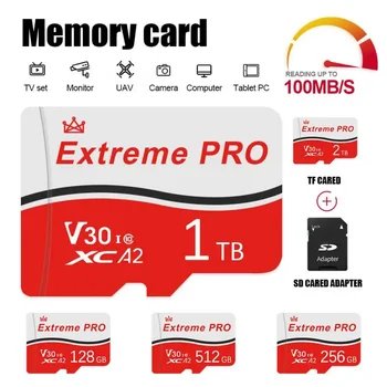 2TB 1 TB Pamäťovú Kartu 128 GB Micro SD TF Karta 512 gb diskom Vysoká Rýchlosť TF Karty cartao de memoria Pre Nintendo prepínač 3ds