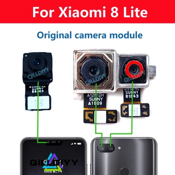 Pôvodný Pre Xiao Mi 8 Lite 8lite Zadná Kamera Zadný Hlavné Veľký Predný Fotoaparát Modul Selfie Smerom Flex Kábel Výmeny Dielcov