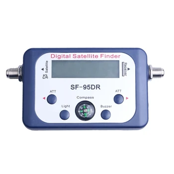 1 ks Digitálny Satelitný Vyhľadávač Digitálne SF-95DR Merač Satelitného vyhľadávacieho zariadenia Sat Dekodér Satfinder LCD Displej