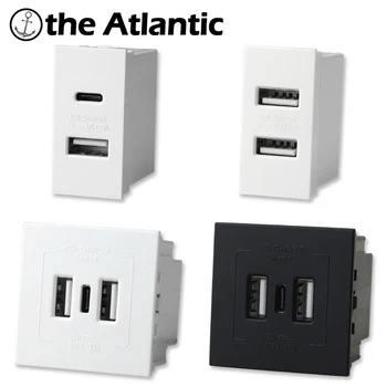 Altantic DIY Modul USB Typu C Konektor Nabíjania Sieťovej Zásuvky 45*22.5 mm AC 100-240V DC 5V,2A Max.