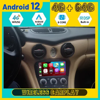 Android 12 Pre Maserati 3200GT 4200GT autorádia multimediálne Stereo Audio DVD prehrávač, GPS Navigáciu Carplay WIFI Vedúci Jednotky