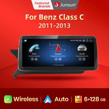 Junsun AI Voice Bezdrôtová CarPlay Multimediálne autorádio Pre Benz C Trieda W204 S205 C204 2011 2012 Roky 2013-2018 Navigáciu prehrávač