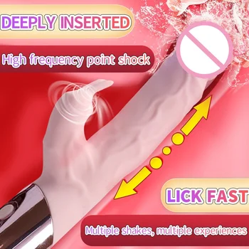 Hot Veľká Vibrátor G-Spot Vibrátor Králik Klitorálny Klitoris Stimulácia Realistický Penis Dospelých Produkt Sexuálnu Hračku Pre Ženy Masturbator