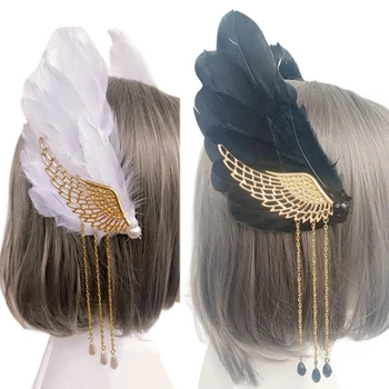 Lolita-Hairclip Diabol, Anjel Krídla Na Vlasy Barrettes Dievčatá Halloween Party Headdress