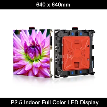 12pcs/veľa P2.5 Krytý Prenájom LED Displej 640 x 640mm 1/32 Scan Videa na Stenu