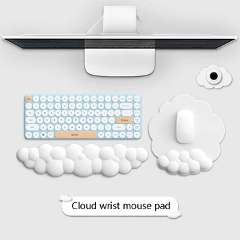 Cloud Tvar Zápästie Zvyšok Pad PU Materiálu, protišmyková Gumová Základná Pamäť Pena Myši Zápästie Roztomilý Stôl Príslušenstvo