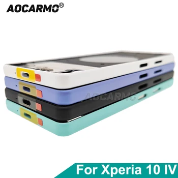 Aocarmo Pre Sony Xperia 10 IV XQ-CC72 CC54 CC44 X10iv Strede Rámu Podvozku, Rámu Držiak Stredná Doska Bývanie Náhradný Diel