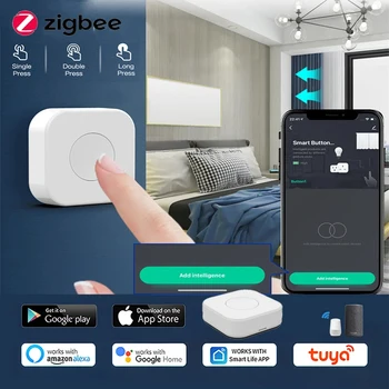 Tuya ZigBee Smart Scény Prepínač Multi-scény Prepojenie Bezdrôtový Mini Diaľkové Ovládanie Inteligentných Smart Home S Zigbee Bránou Potrebné