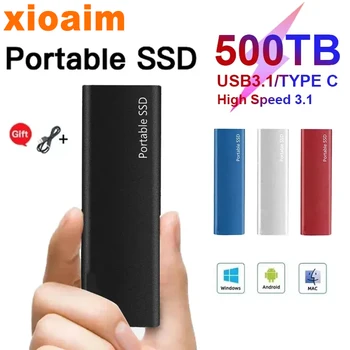 Pre Xiami Prenosné SSD 128TB Pevný Disk 2TB/30TB/64TB Originálne Externé SSD Pevný Disk Typu C USB3.1 Pevného Disku USB Flash Disk