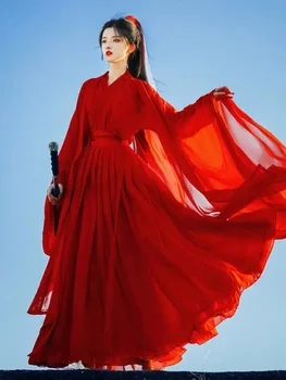Čínske Tradičné Ľudové Tanečné Kostýmy Ženy Hanfu Oblečenie Lady Dávnych Šermiar Cosplay Oblečenie Tang Fáze Tanečné Nosiť