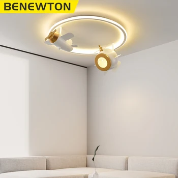 BENEWTON Spálňa LED Stropné svietidlo Detí Lietadle), LED Svetlo, Spálňa Dekoratívne Svetlo detskej Izby Cartoon Stropné svietidlo