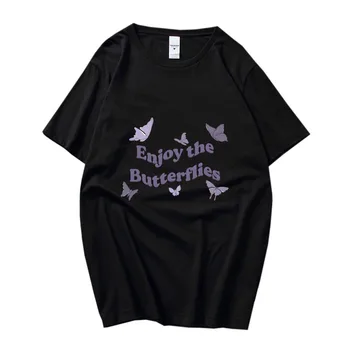 Daniel Riccardo Užite Si Motýle Tlač Klasické Tričko Muži Ženy 100% Bavlna Letné Krátke Sleeve T-Shirt Harajuku Vintage
