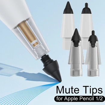 Nové Náhradné Pero, Ceruzka Nibs pre Apple Ceruzka 1/2 Opotrebovaniu Stlmiť Ceruzka Tipy na iPencil1 2 Náhradné Silikónové Nib