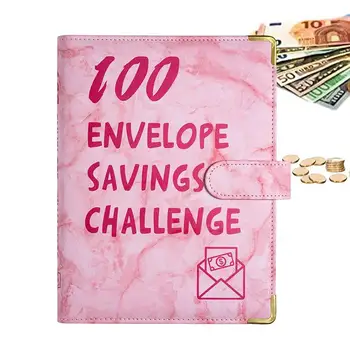 100 Obálky Úsporu Peňazí Výzvou Rozpočtu Plánovač A Úspory Výzvy Kniha S Obálky Peniaze Obálky Pre Šetrí 5 050