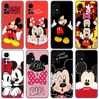 Kawaii Mickey Minnie Mouse Telefón puzdro Na Huawei Honor 60 50 Mate 40 30 20 10 Lite Nova 9 8 Pro 7 SE Y60 30S 8i 7i 5T Kryt