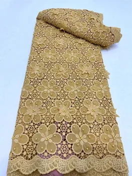 Africké Šifón Čipky Textílie 2023 Vysoká Kvalita Materiálu, Čipky Nigérijský Francúzsky Afriky Čipky Textílie Pre Ženy, Svadobné Party Šaty
