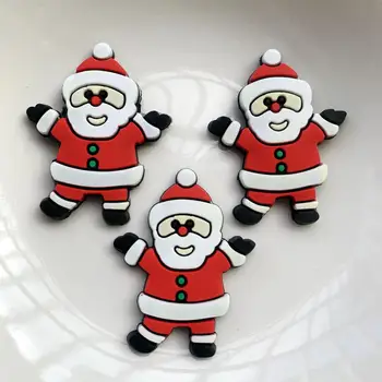15pcs Santa Claus PVC ploché späť DIY Vianočný darček dekorácie mobilný telefón/vlásenky/taška/oblečenie/ scrapbooking príslušenstvo